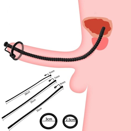 Silicone long urethral penis - silicone,