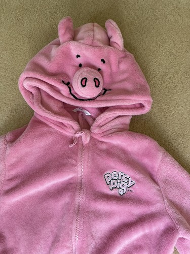 Percy pig fleece jumpsuit - m&s,