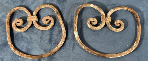 Wrought iron scroll - wrought, wall