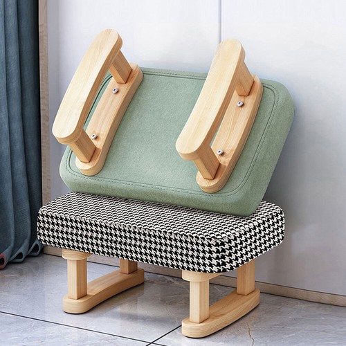 Wooden sofa stool ottoman - stool,