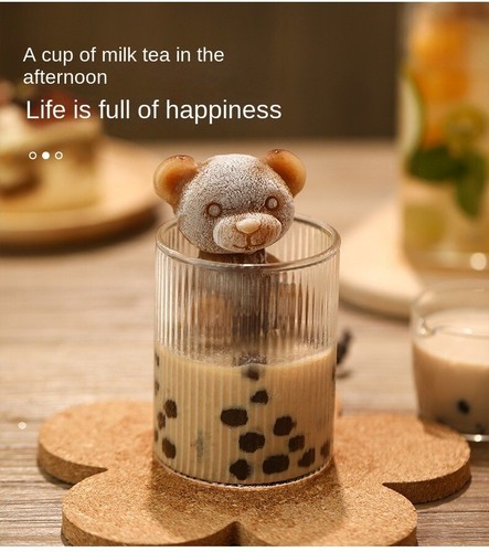 Teddy bear shape ice cube - shape,