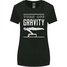 Gymnastics Turn Off Gravity Gymnast Pommel Horse Womens Wider Cut T-Shirt