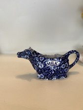 Calico Burleigh Cow Creamer