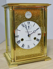 Rare Vintage Sewills & Kieninger 8 Day Brass 4 Glass Table Regulator Clock
