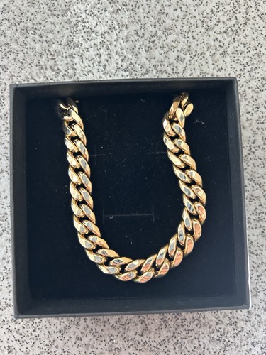 9ct solid gold - solid, cuban