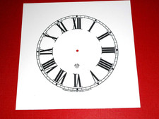 Ansonia clock dial paper card