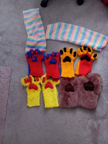 Bundle fursuit paws - fursuit,
