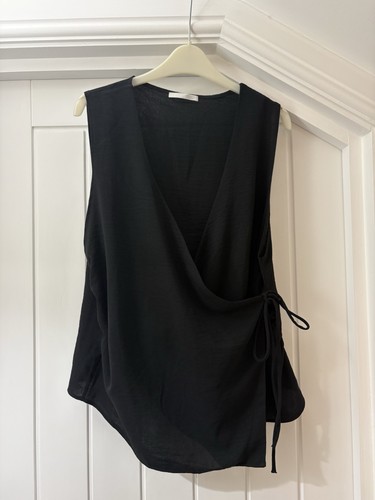 Ladies black zara wrap over - ladies,