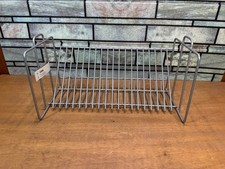 IKEA Vink Metal 20 CD Storage Rack Holder Organizer Desktop Grey Vintage NWT