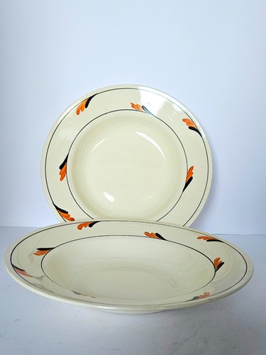 Pair burleigh ware plates - ware,