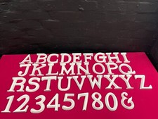POSH GRAFFITI Decorative White Wooden Letters and Number 12 cm Multi Listing