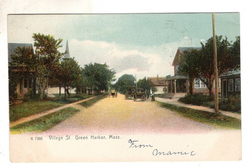 Green harbor village street - green,