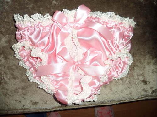 Adult baby sissy pink satin - adult,