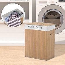 Laundry Hamper Basket Wooden