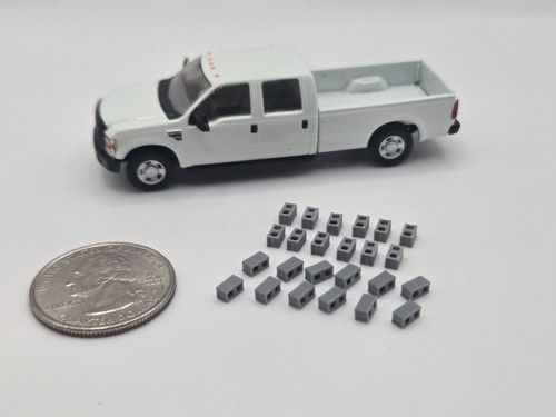 Scale concrete cinder - 1/87,