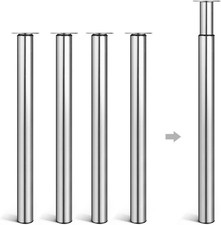 1-4pcs710-1100MM Adjustable Kitchen Worktop/Desk/Breakfast Bar Table Leg60mm Bar