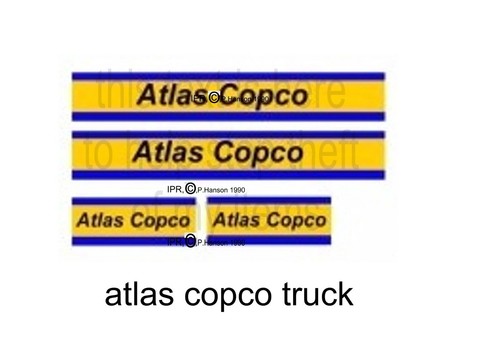 Dinky atlas copco sticker set - ,