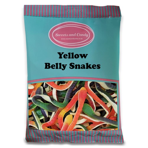 Yellow belly snakes - yellow, bulk