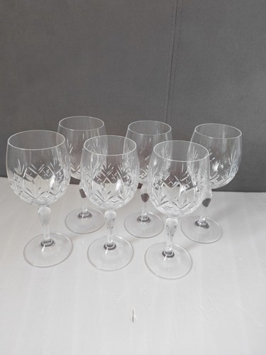 Crystal vine glass set - of, 6