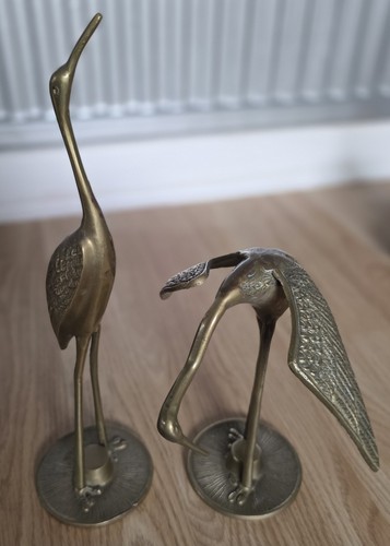 Italian vintage brass - brass, cranes