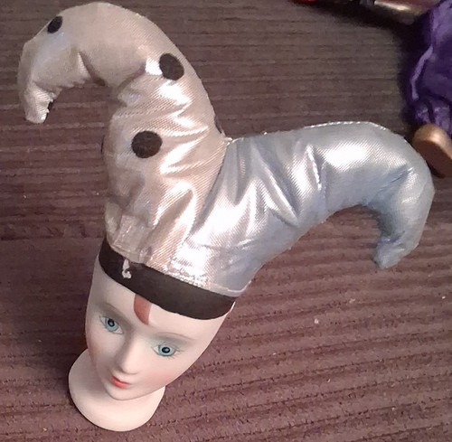 Porcelain clown head figurine - clown,