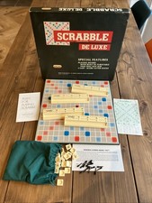 Scrabble Deluxe Vintage 1983 Turntable Board Game – 100% Complete