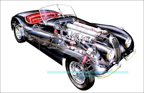 Jaguar 1948 xk120 alloy - jaguar,