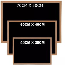 Large Black Board Wooden