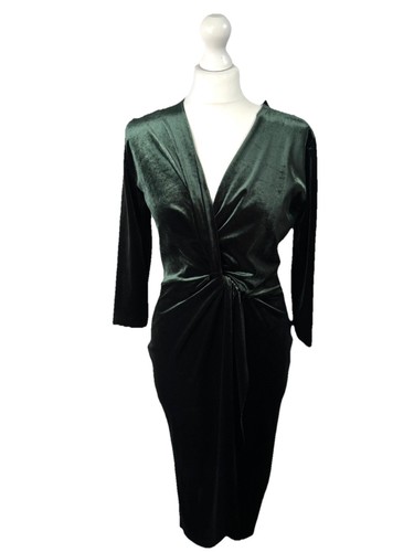 Zara olive green - velvet, low