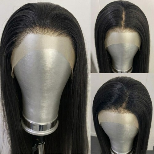 Black lace front - front, wig