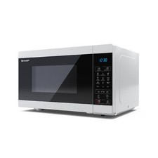 Sharp White 28 Litre 900W Microwave - 1100W Grill, Touch Control - YC-MG81U-W