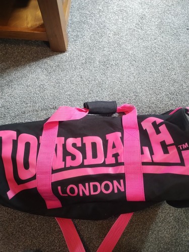 Lonsdale gym bag black pink - black,