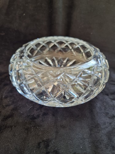 Cut glass crystal rose - rose, bowl