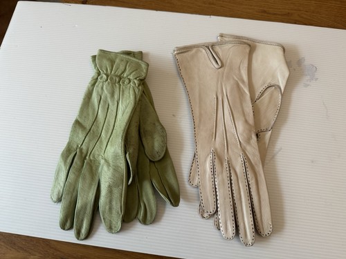 Two pairs vintage - vintage, leather