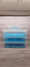 Vonshef Stackable 3 Tier Cupcake Carrier, Plastic Storage Box, 36 Cake Capacity