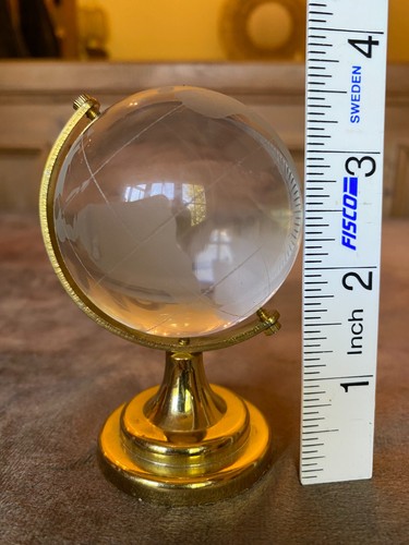Crystal gemstone globe - crystal, on