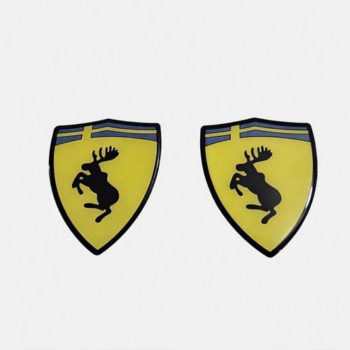 Resin swedish flag logo - 2x, 3d