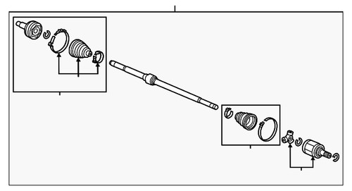 Genuine honda drive shaft - honda,