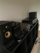 Complete Vinyl decks set up. Pioneer Turntables & mixer. 2x KRK Rockit speakers