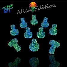 Frag plugs x 10 Alien Edition rock live rock coral reef marine tank zoas lps sps