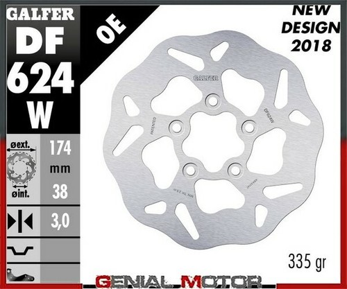 Galfer front brake disc wave - front,