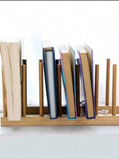 Bamboo Style Wooden Dish Rack Plate Rack Stand Pot Lid Rack Holder, Organizer