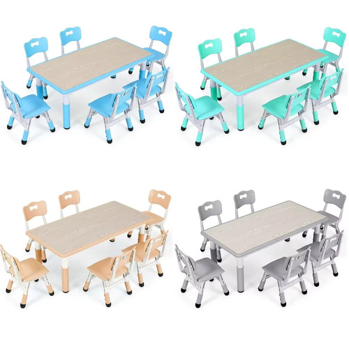Kids table and chairs set - table,