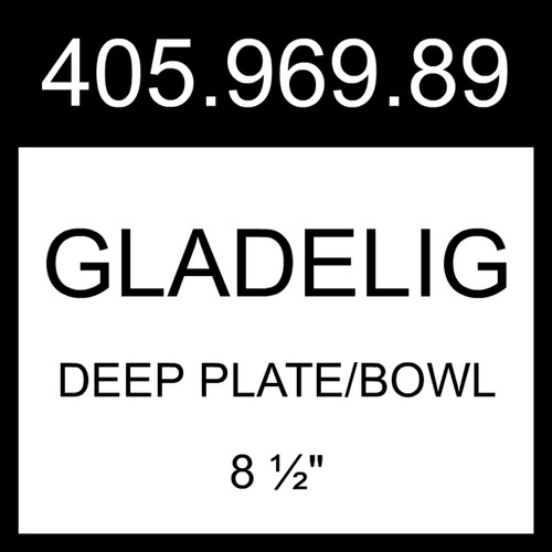 Ikea gladelig deep plate - gladelig,