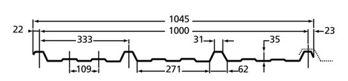 As24 1000 box profile eaves - as24,