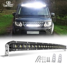 Curved 32inch 420W LED Light Bar Spot Flood Combo Driving Offroad Pickup Bumper