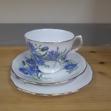 Royal Vale Cornflower Tea Trio