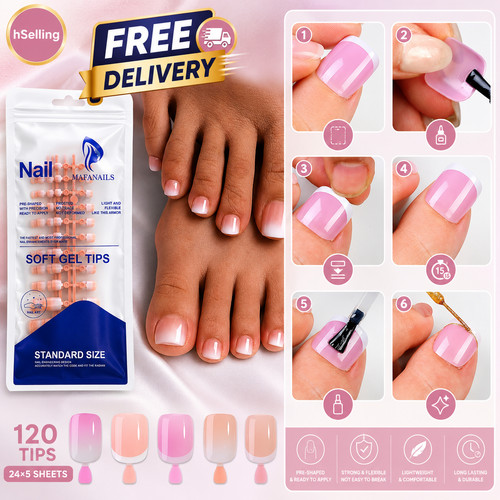 120pcs french toe nail - 120pcs,
