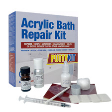 Putty Bath Repair Kit, Acrylic White Solution for Repairing Cracks & Leaks