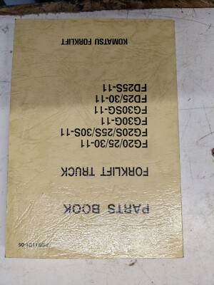 Komatsu parts list book - parts, manual
